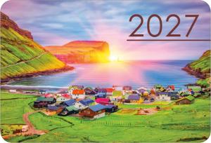 Календарь карманный на 2027 год (посёлок в заливе летом)