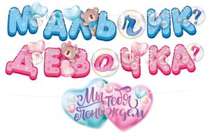 Гирлянда "Мальчик или девочка?"