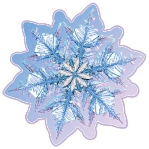 Украшение на скотче «Снежинка»
