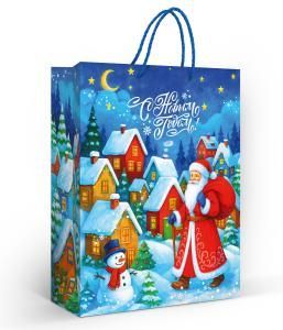 Пакет подарочный «С Новым годом!» (L)