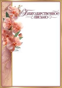 Благодарственное письмо