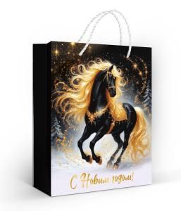 Пакет подарочный (M) «Золотая грация»