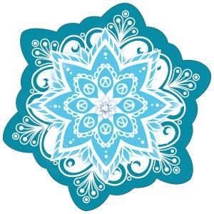 Украшение на скотче «Снежинка»