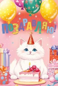 Открытка «Поздравляю!»