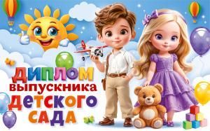 Диплом выпускника детского сада с анкетой