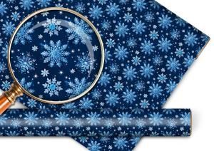 Упаковочная бумага «Снежинки»