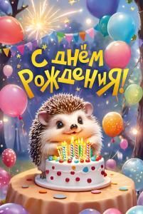 Открытка «С днем рождения»