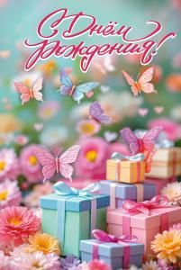 Открытка «С Днём рождения!»
