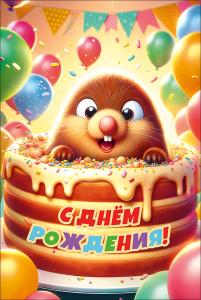 Открытка "С Днем рождения!"