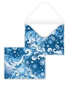 Конверт художественный малый «Морозные узоры»