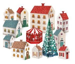 Набор для праздника «Снежная улица» (адвент-календарь)