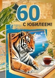 Открытка «С юбилеем! 60»