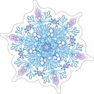 Украшение на скотче «Снежинка»