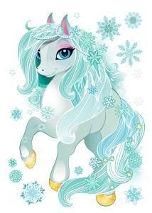 Двусторонняя наклейка «Лошадка»