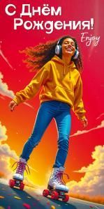 Конверт для денег «С Днём Рождения!»