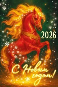 Открытка «С Новым годом! 2026»