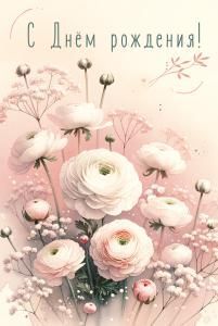 Открытка «С Днём Рождения!»