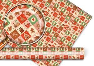 Упаковочная бумага «Пряничный Новый год»