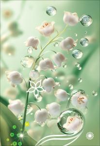 Бирка двойная без надписи (ландыш)