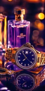 Конверт для денег без надписи (мужские часы и парфюм)