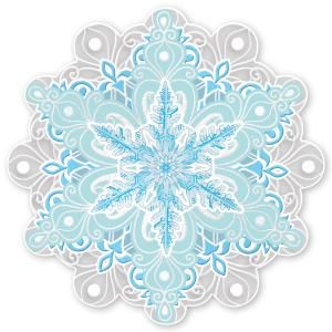 Украшение на скотче «Снежинка»