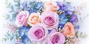 Конверт для денег без надписи (цветы)