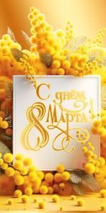 Конверт для денег «С днем 8 Марта!»