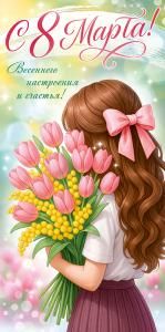 Конверт для денег «С 8 Марта!»