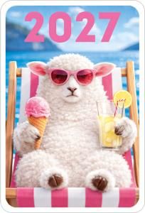 Календарь карманный 2027 (прикольная овца)