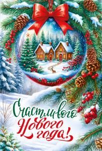 Открытка «Счастливого нового года!»