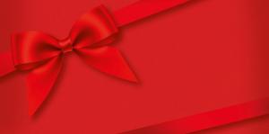 Конверт для денег без надписи (Красный с бантом)