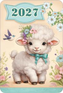 Календарь карманный на 2027 год (овечка и птичка)