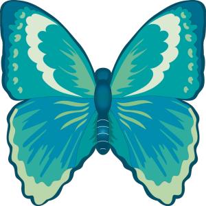 Украшение на скотче "Бабочка" (зелёная)