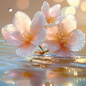 Бирка для подарка без надписи (розовые цветы)