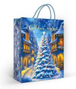 Пакет подарочный «С Новым годом!» (M)