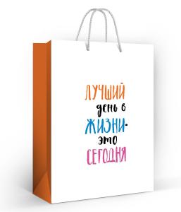 Пакет подарочный "Лучший день в жизни"