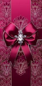 Конверт для денег без надписи (бордовый бант)