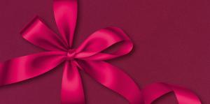 Конверт для денег без надписи (Маджентовый с бантом)