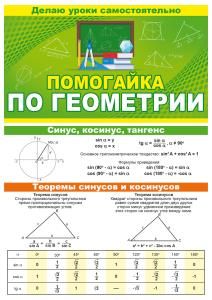 Буклет «Помогайка по геометрии»