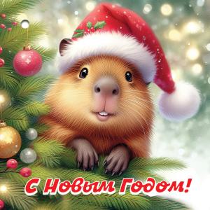 Бирка для подарка "С Новым годом!"