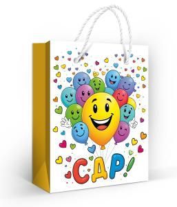 Пакет подарочный «С ДР!» (S)