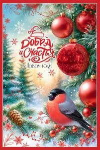 Открытка «Добра и Счастья в Новом году!»