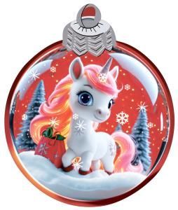 Украшение на скотче «Лошадка в шарике»