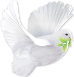 Украшение на скотче «Голубь»