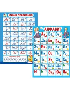 Набор плакатов «Пиши правильно. Алфавит»