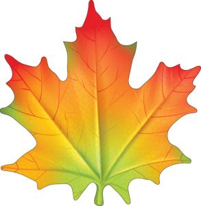 Украшение на скотче «Кленовый лист»