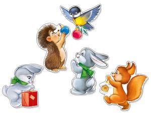 Набор оформительский на скотче «Новогодние зверушки»