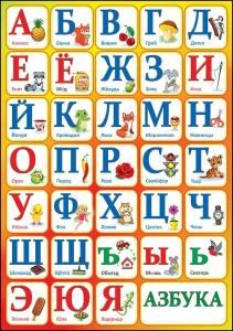 Карточка обучающая «Азбука»