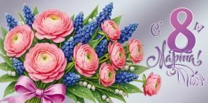 Конверт для денег «С 8 Марта!»