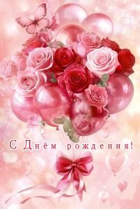 Открытка «С Днём рождения!»